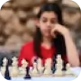 Pictyre of a woman playing chess